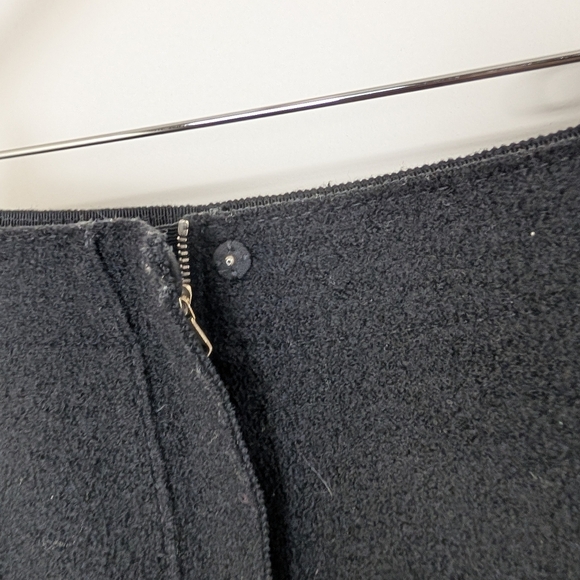 CARVEN ASYMÉTRICAL WOOL MINI SKIRT SIZE 38 - Picture 5 of 7